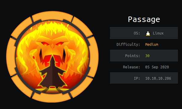 Passage Writeup image