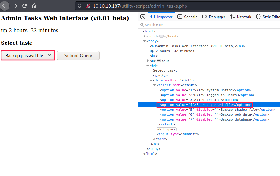 rm disabled attribute