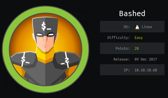 HackTheBox - Bashed image