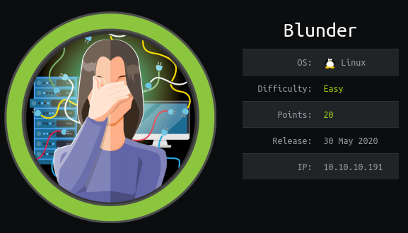 HackTheBox - Blunder image
