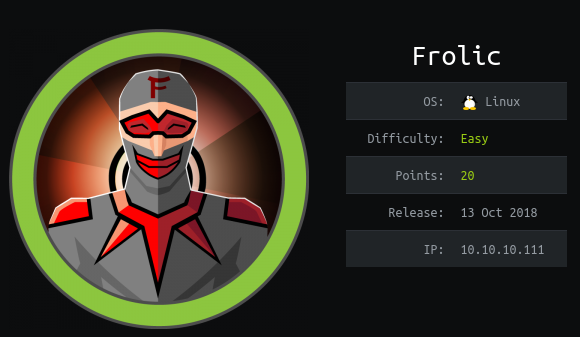 HackTheBox - Frolic image