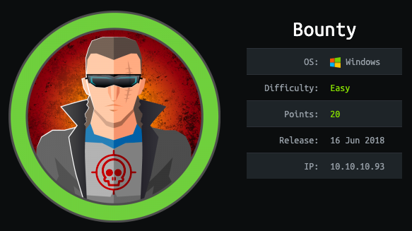 HackTheBox - Bounty image