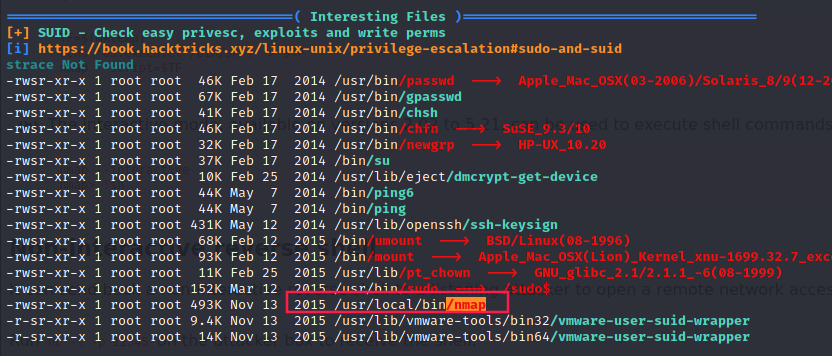 nmap SUID
